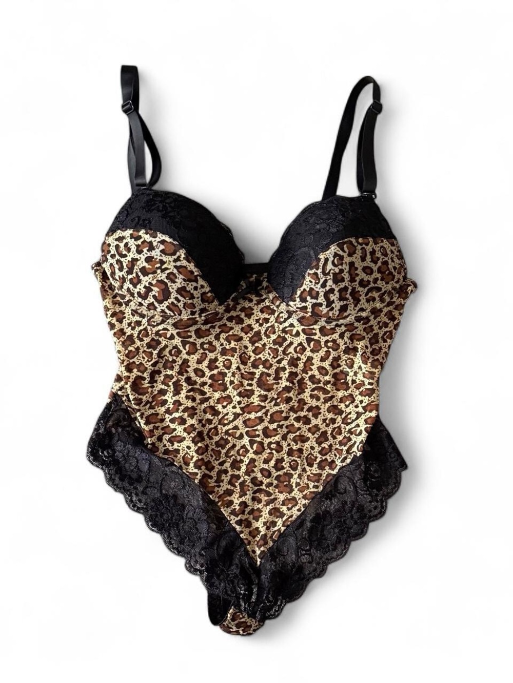 Leopard Print Lace Bodysuit